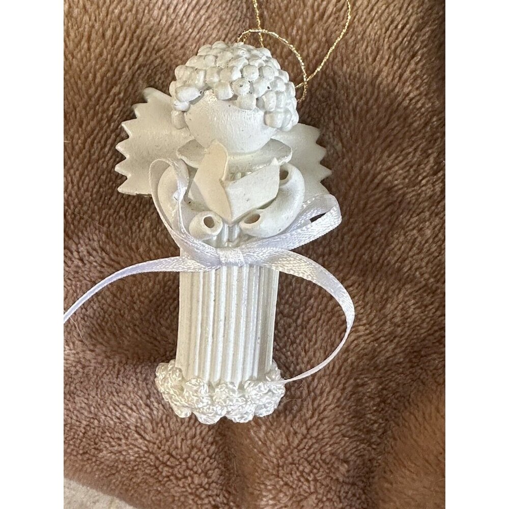 Handmade Angels Pasta Noodle Art Christmas Vintage Mini Mid‎ Century Kitsch
